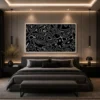 Square optical illusion canvas wall art featuring a vibrant rainbow geometric prism creating a mesmerizing three-dimensional visual effect.