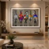 Luxury contemporary zebra canvas wall art featuring colourful patchwork stripes on a textured charcoal background.