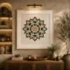 Sacred Earthy Boho Mandala Fine Art Canvas - Image 4