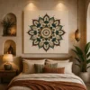 Sacred Earthy Boho Mandala Fine Art Canvas - Image 5