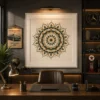 Earthy Boho Mandala Canvas Wall Art - Image 4