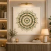 Earthy Boho Mandala Canvas Wall Art - Image 3