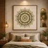 Earthy Boho Mandala Canvas Wall Art - Image 2