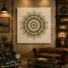 Earthy Boho Mandala Canvas Wall Art - Image 5