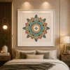 Vibrant Sacred Geometry Mandala Canvas Art - Image 4