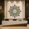 Vibrant Sacred Geometry Mandala Canvas Art - Image 3