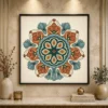 Vintage Arabesque Sacred Mandala Canvas Wall Art