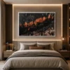 Dramatic Autumn Mountain Forest Canvas Wall Art - Image 3