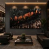 Dramatic Autumn Mountain Forest Canvas Wall Art - Image 5