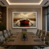 Rustic Red Wooden Boat Canvas Wall Art - Image 4