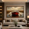 Rustic Red Wooden Boat Canvas Wall Art - Image 2