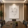 Elegant Floral Bouquet Continuous Line Art - Image 3