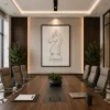 Chess Knight Continuous Line Art Canvas