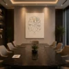 Continuous Line Art Dual Profile & Lightbulb Canvas - Image 5