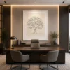 Continuous Line Tree of Life Canvas Wall Art - Image 4
