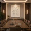 Continuous Line Wildlife Safari Canvas Wall Art - Image 4