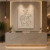 Continuous Line Wildlife Safari Canvas Wall Art - Image 5