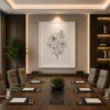Continuous Line Floral Bouquet Canvas Wall Art - Image 4