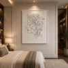 Continuous Line Woman Profile & Dove Fine Art Print - Image 3