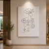 Abstract Continuous Line Mind & Geometric Figure Canvas Wall Art - Image 5